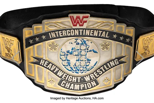 Tony Giese of Heritage Auctions says Conrad Thompson’s IC Championship belt tied to Steamboat vs.… — image from PWTorch