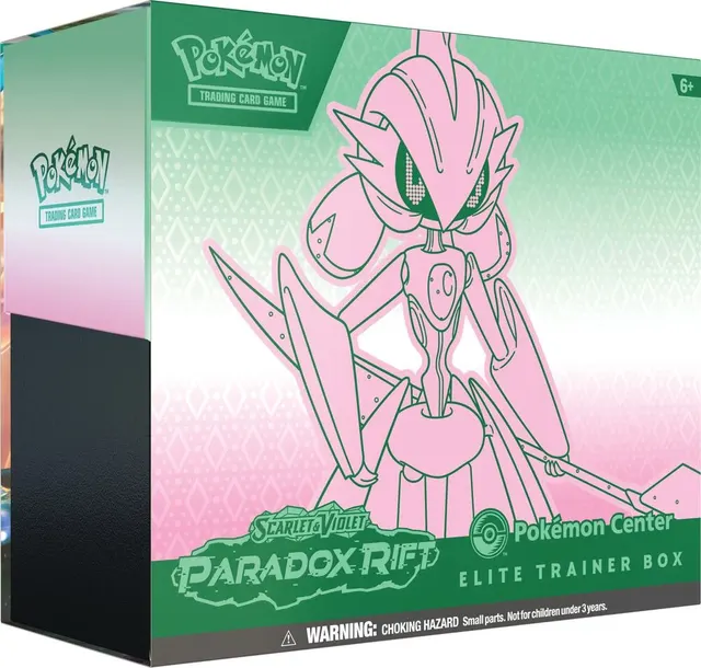 Paradox Rift Pokemon Center Elite Trainer Box (Exclusive) [Iron Valiant] — image from Fanatics Collect (ex-PWCC)