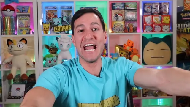 Pokemon YouTuber Leonhart loses it over rare vintage Mewtwo card pull — image from Dexerto
