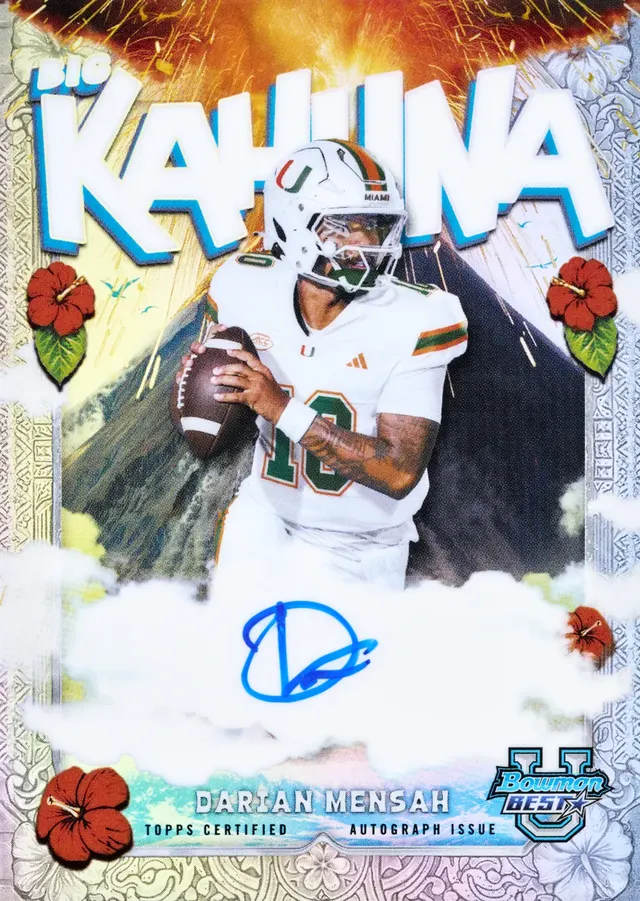2026 Bowman U Best Football Big Kahuna Autographs | Behind the Design — image from Topps