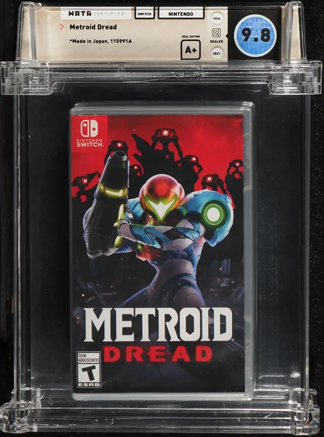 Metroid Dread (Nintendo Switch) WATA 9.8 A+ Sealed — image from Fanatics Collect (ex-PWCC)
