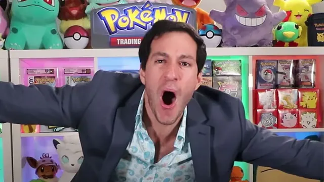 Pokemon YouTuber Leonhart loses it after pulling $55,000 Charizard card — image from Dexerto