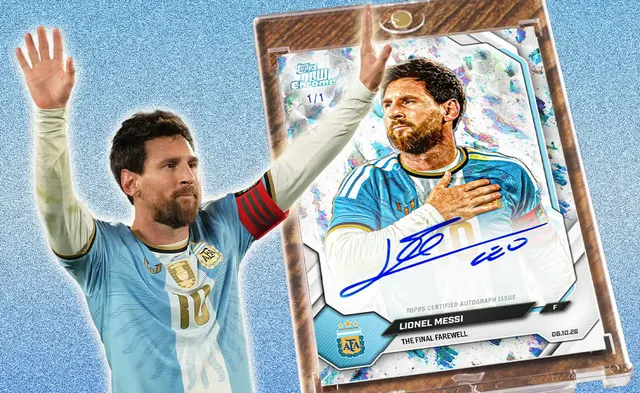 Lionel Messi's Argentina Farewell Topps Now Card Breaks Records and Unlocks First Ever One-Of-One… — image from Sole Retriever