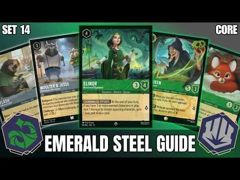 Set 14: Emerald Steel (Evasive Tempo) / Disney Lorcana — image from YouTube