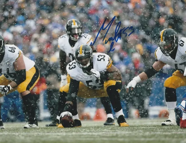 MAURKICE POUNCEY PITTSBURGH STEELERS ACTION SIGNED 8x10 — image from Fanatics Collect (ex-PWCC)