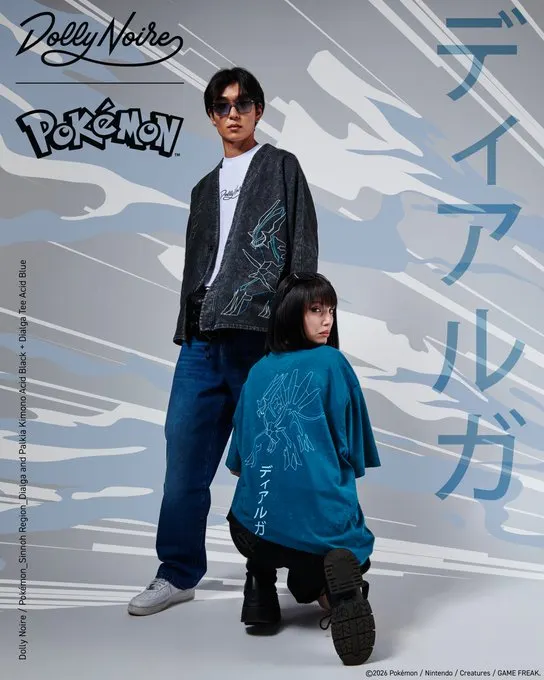 Dolly Noire and Pokémon launch new Sinnoh Region apparel collection — image from Pokemon Blog