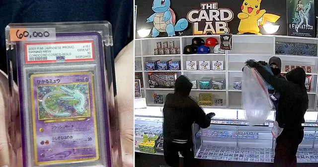 Armed thieves targeting high-value Pokémon and sports trading cards — image from CTV News