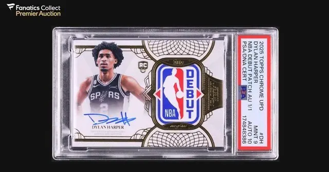Dylan Harper Topps Rookie Debut Patch Card — image from The Daily News | Texas' Oldest Newspaper