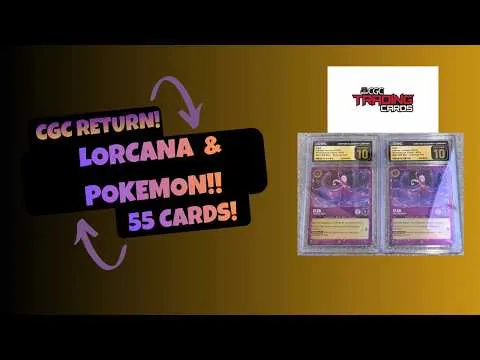 Disney Lorcana & Pokémon CGC RETURN! 55 CARDS! TONS OF PRISTINES! — image from YouTube