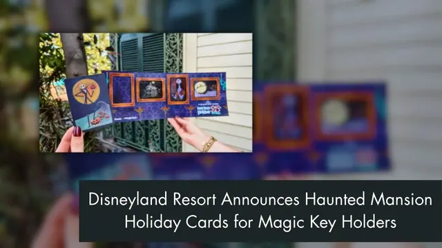 Haunted Mansion Holiday Lenticular Cards Coming for Disneyland Magic Key Holders — image from Daps Magic