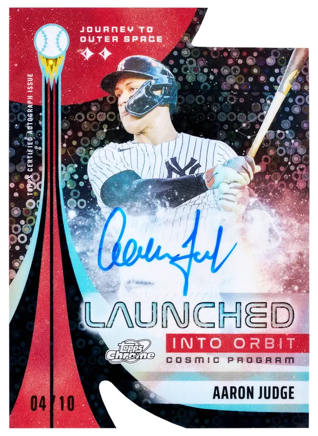FIRST LOOK: 'Launched Into Orbit' die-cut autograph cards in 2026 Cosmic Chrome Baseball — image from Howl.Link