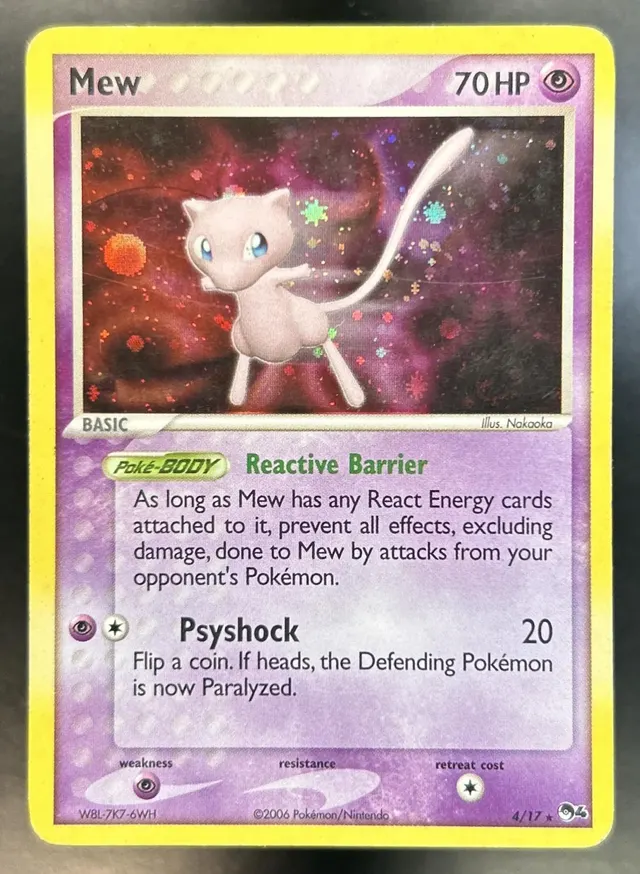 Mew POP Series 4 #4/17 Holo MP — image from Fanatics Collect (ex-PWCC)