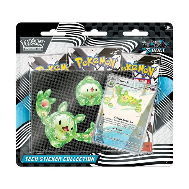Black Bolt Pokemon Tech Sticker Collection — image from Fanatics Collect (ex-PWCC)