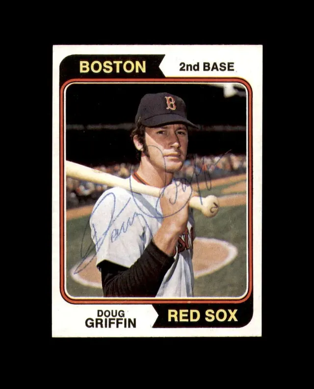 Doug Griffin Hand Signed 1974 Topps Boston Red Sox Autograph — image from Fanatics Collect (ex-PWCC)