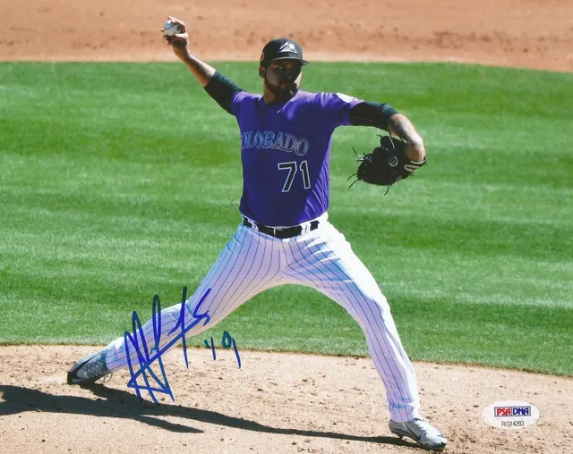 Antonio Senzatela Colorado Rockies Signed 8x10 Photo PSA/DNA COA (B) — image from Fanatics Collect (ex-PWCC)