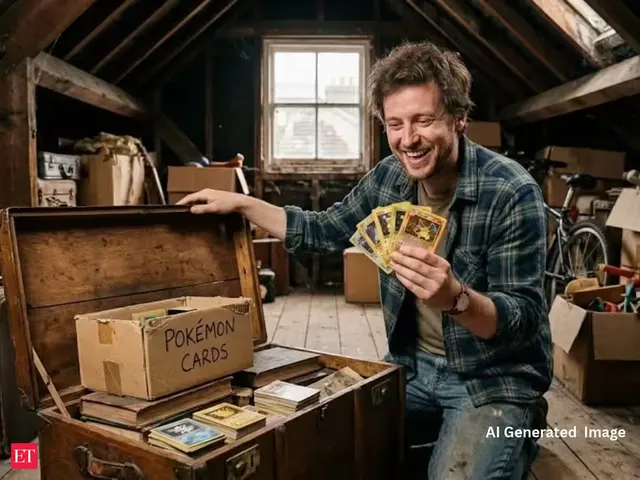 UK man becomes millionaire after discovering rare Pokemon card collection in his attic worth… — image from The Economic Times