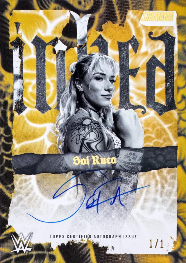 Behind the Design | Discover 2026 Topps Stadium Club WWE Inked Autographs — image from Topps