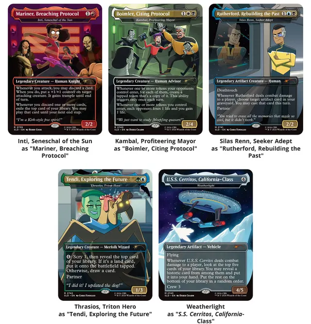 Wizards of the Coast Announces 'Magic: The Gathering - Star Trek' Superdrop | Image 1 — image from ICv2 (Card Games)