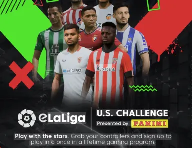 LaLiga renews Panini in North America as trading card partner and title sponsor of Gaming Challenge — image from Inside World Football