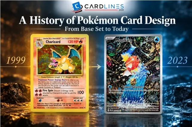 A History of Pokémon Card Design: From Base Set To Today — image from Cardlines