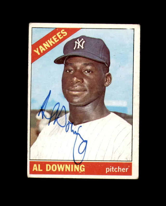 Al Downing Signed 1966 Topps New York Yankees Autograph — image from Fanatics Collect (ex-PWCC)