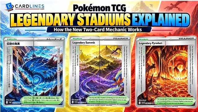 Pokémon Legendary Stadiums Explained: How The New Two-Card Mechanic Works — image from Cardlines