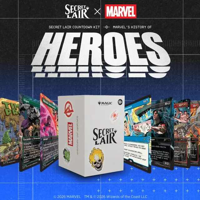 Wizards of the Coast Announces New 'Magic: The Gathering' 'Secret Lair Countdown Kit' — image from ICv2 (Card Games)