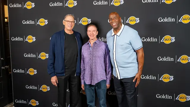 Goldin Is Bringing Lakers History Closer to the Game — image from Yahoo Sports