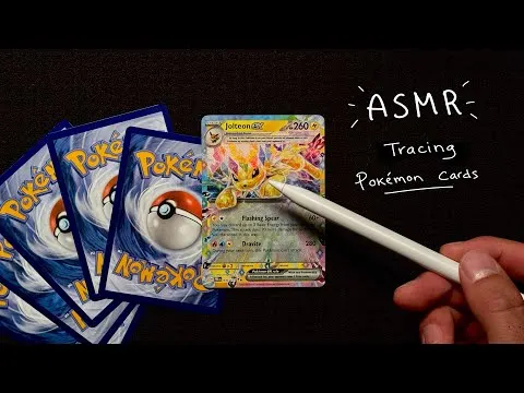 ASMR | Pokémon Card Tracing & Up-Close Whispering (Lofi, No Edits) — image from YouTube
