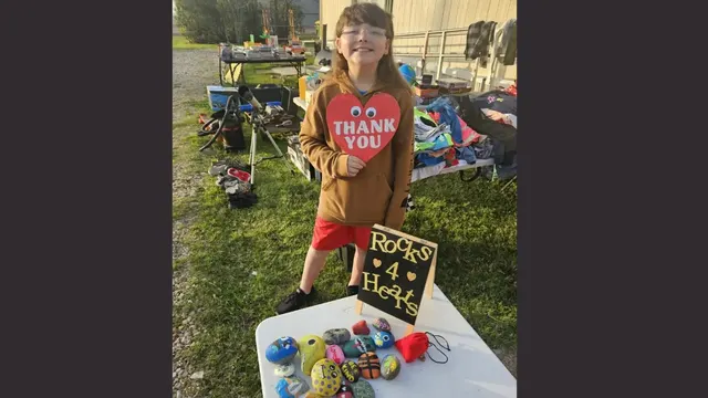 An 11-year-old Texas boy sold 700 Pokémon cards and toys, raising $20k+ for heart disease research — image from inkl
