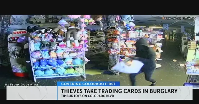 Thieves target toy store for Pokemon trading cards — image from CBS News